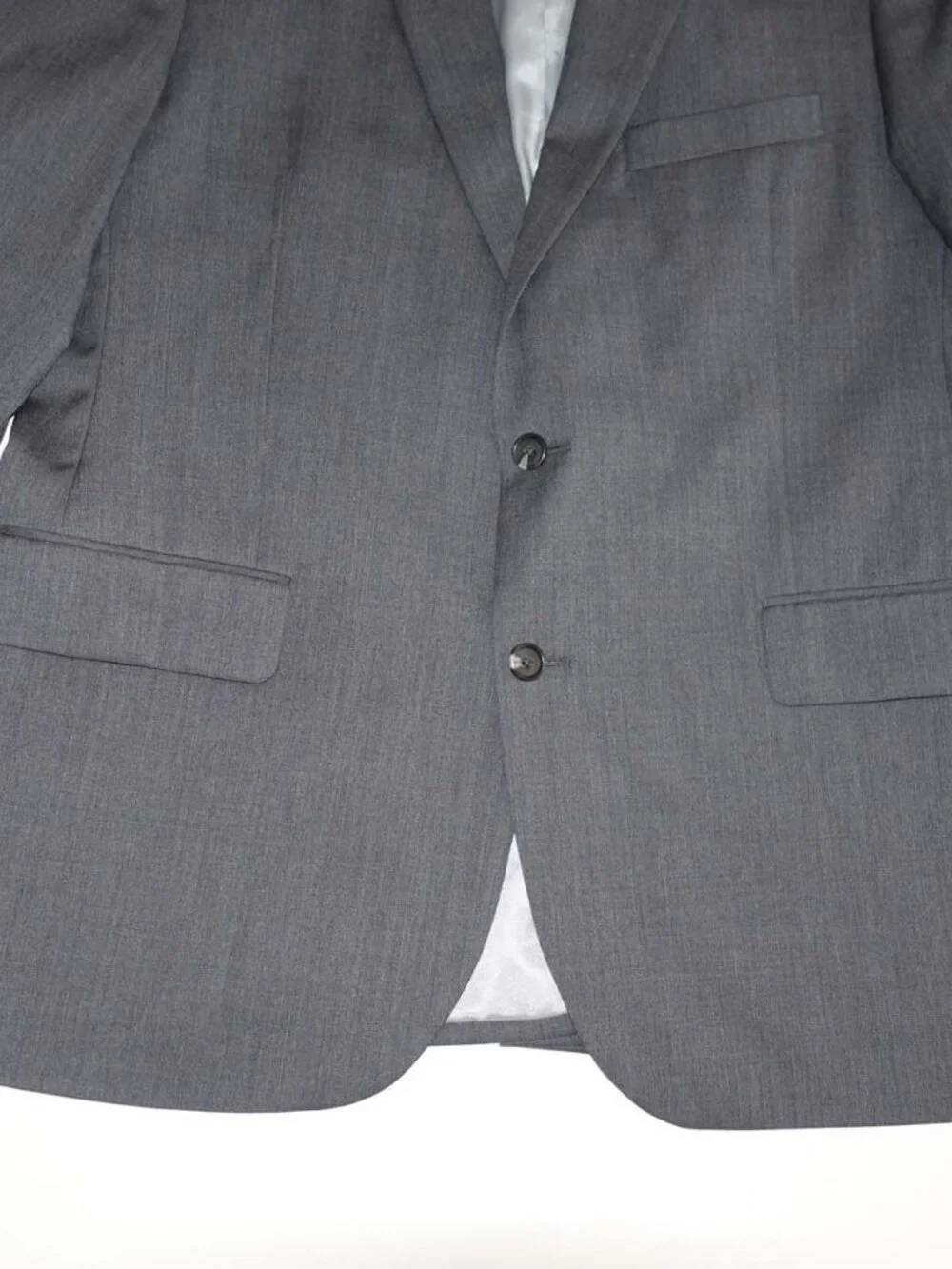 Stafford Men's Classic Fit Suit Jacket Size 42 Regular Medium Gray 100% Wool 42R
